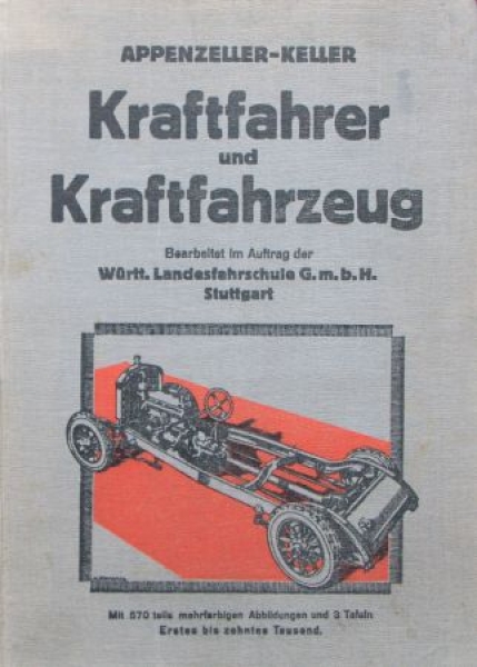Appenzeller "Kraftfahrer und Kraftfahrzeug" Vehicletechnic 1929 (8464)